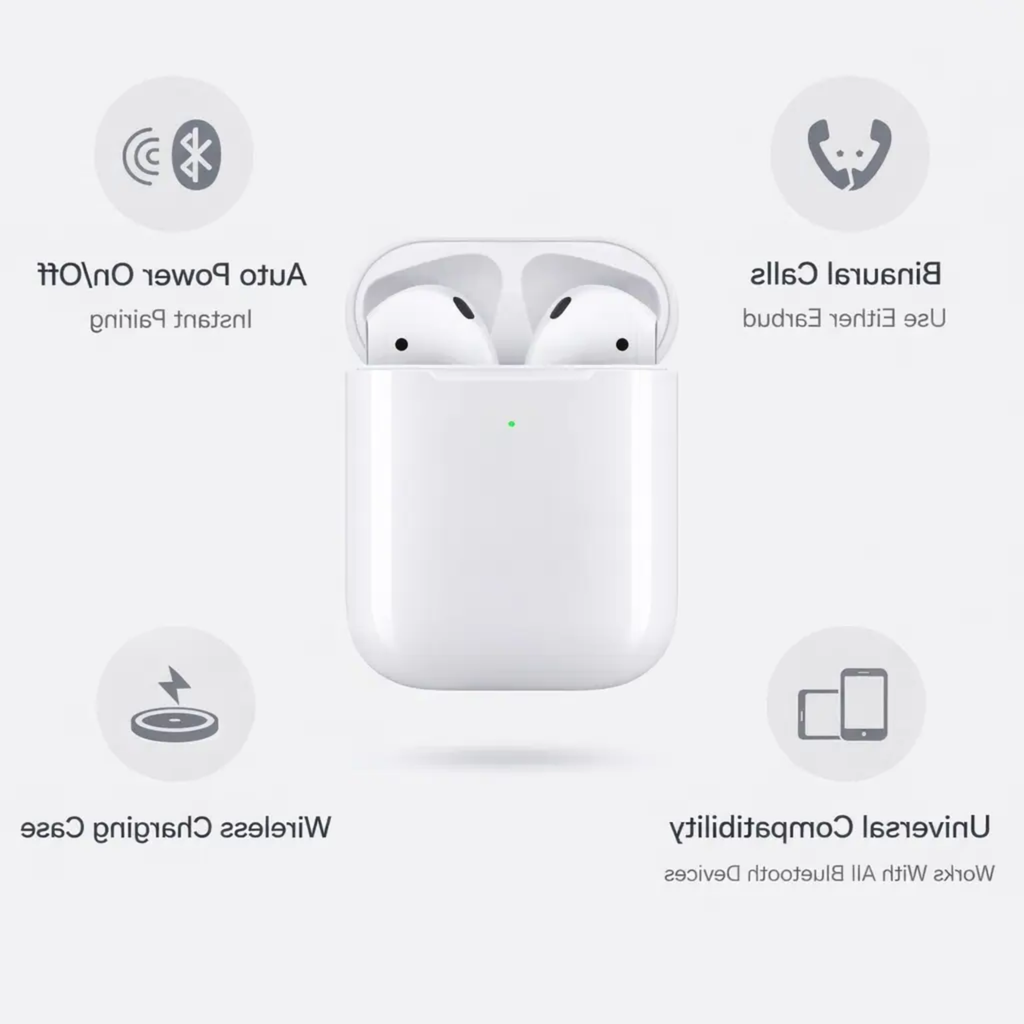 Wireless Earbuds 2nd Generation with Charging Case – Travel, Home Office