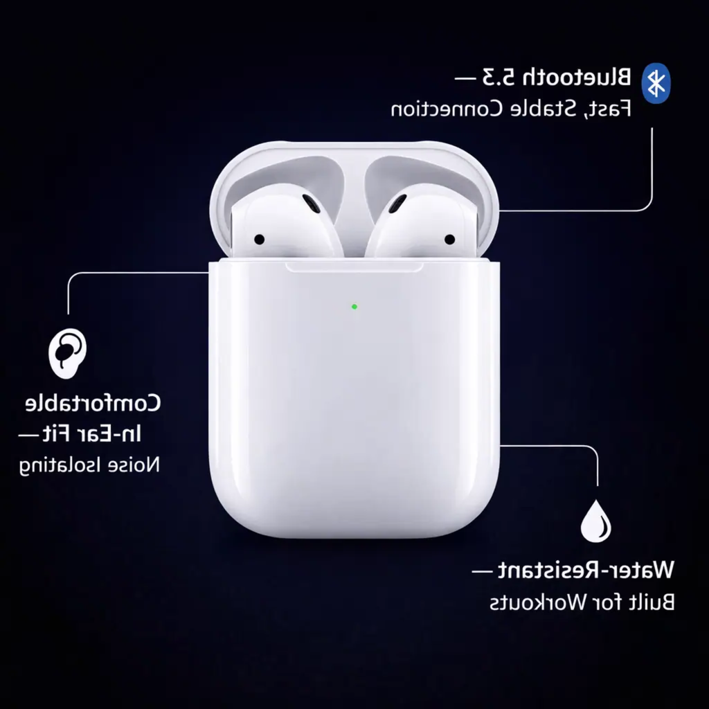 Wireless Earbuds 2nd Generation with Charging Case – Travel, Home Office