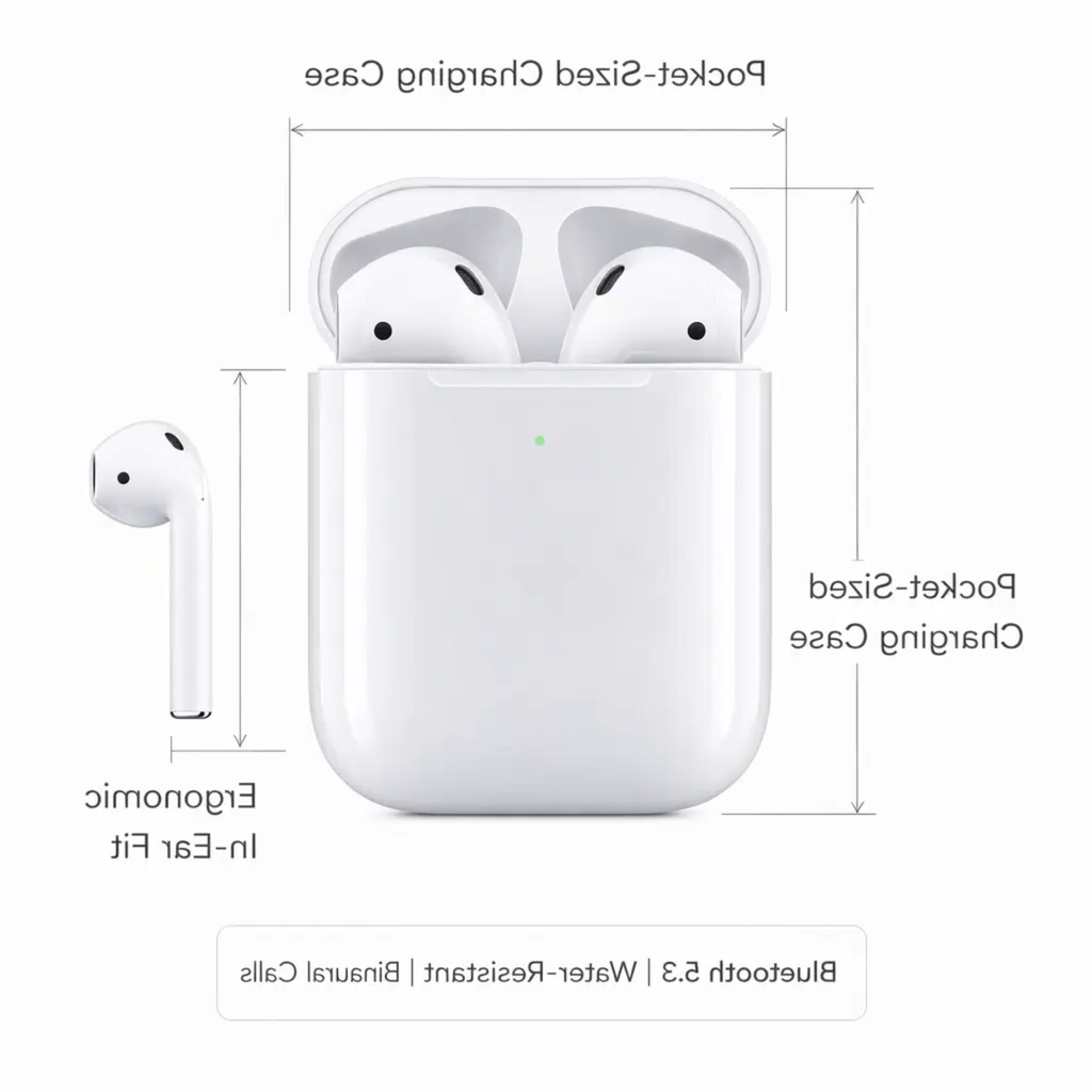 Wireless Earbuds 2nd Generation with Charging Case – Travel, Home Office
