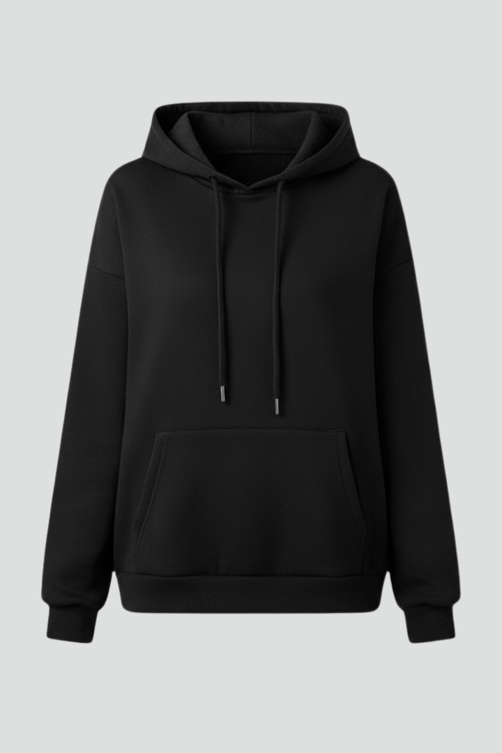 Women’s Hoodie with Drawstring Hood, Front Kangaroo Pocket – Casual, Everyday Wear