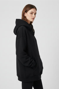 Hoodie with High Neck and Wide Hood for Women – Leisure, Everyday