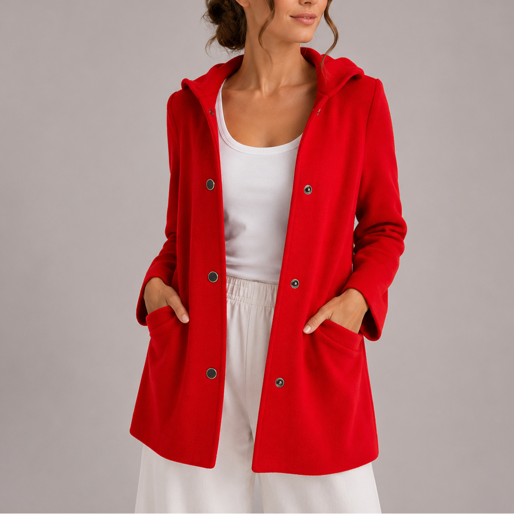 Women's Casual Hooded Cardigan with Pockets – Everyday Wear, Layering