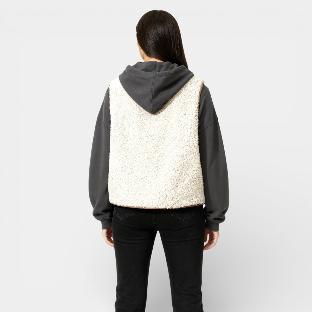 Women’s Cozy Teddy Bodywarmer Vest – Laces