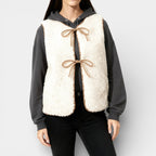 Women’s Cozy Teddy Bodywarmer Vest – Laces