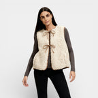 Women’s Cozy Teddy Bodywarmer Vest – Laces