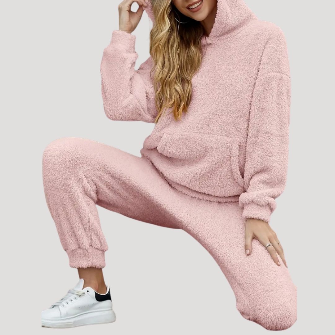 Women's Fleece Loungewear Set | Cozy Winter Tracksuit for Relaxation and Comfort