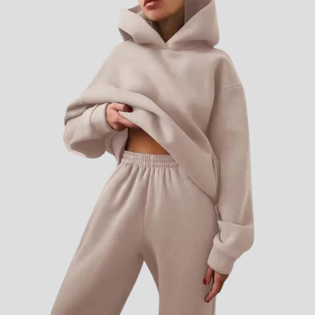 Women's Hoodie and Jogger Set Relaxed Lounge Wear – Casual, Everyday