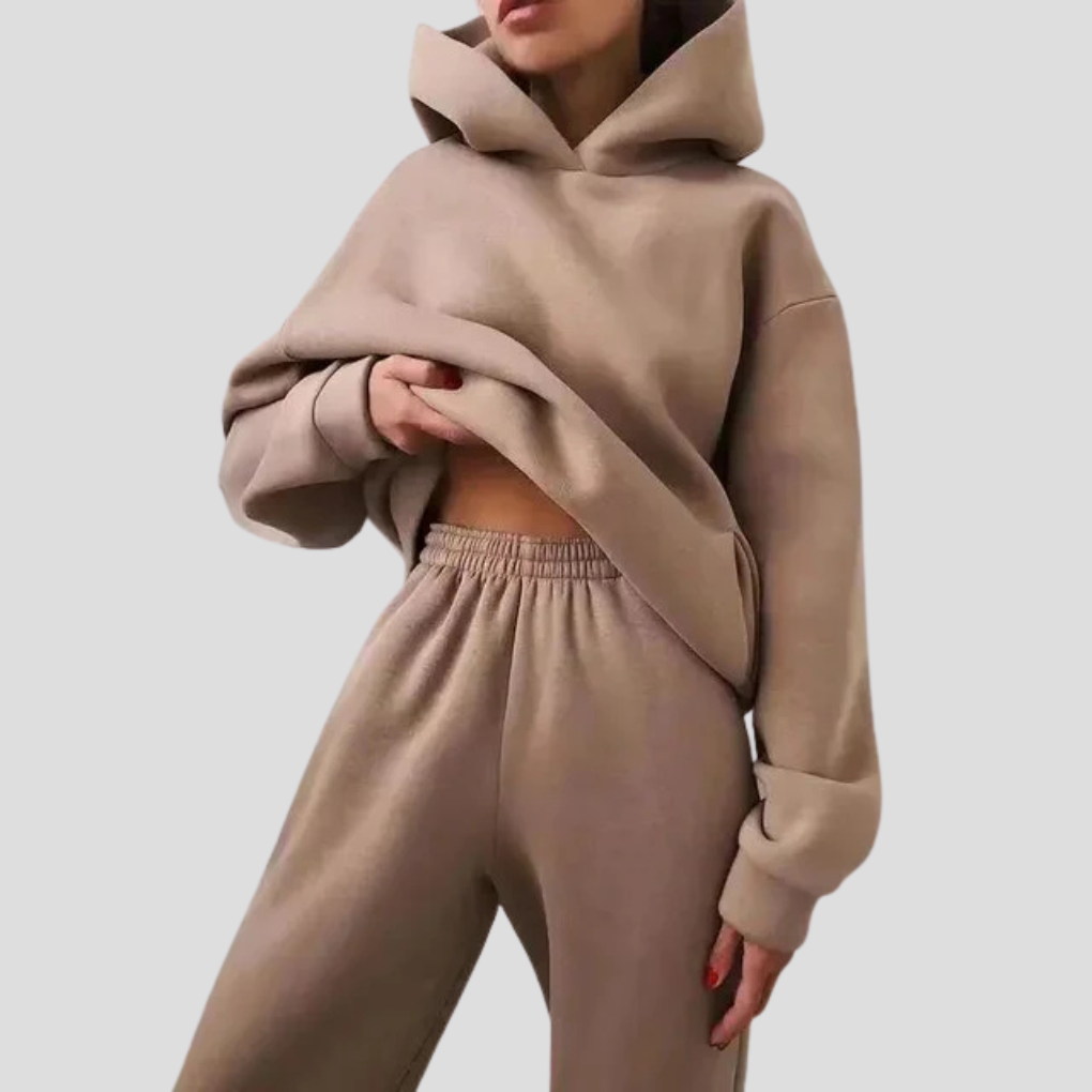 Women's Hoodie and Jogger Set Relaxed Lounge Wear – Casual, Everyday