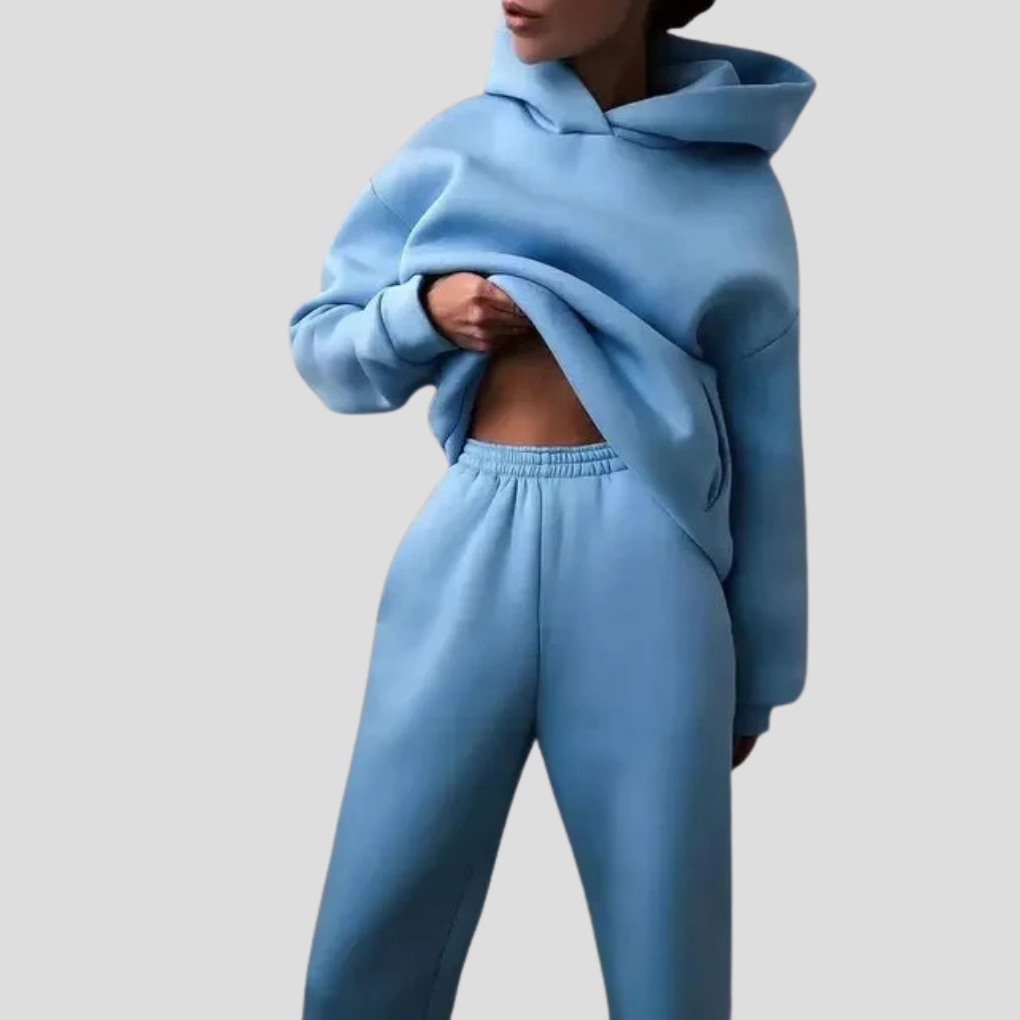 Women's Hoodie and Jogger Set Relaxed Lounge Wear – Casual, Everyday