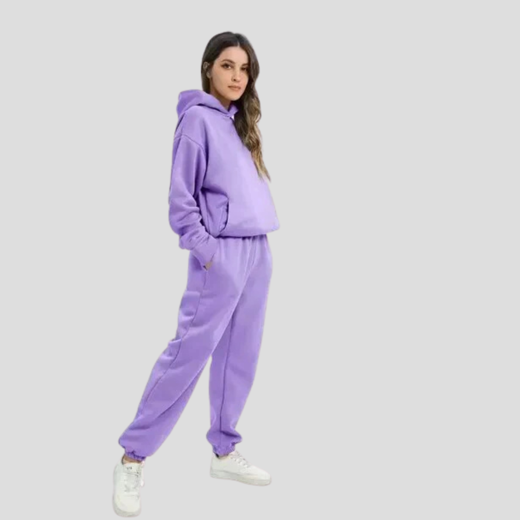 Women's Hoodie and Jogger Set Relaxed Lounge Wear – Casual, Everyday