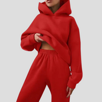 Women's Hoodie and Jogger Set Relaxed Lounge Wear – Casual, Everyday