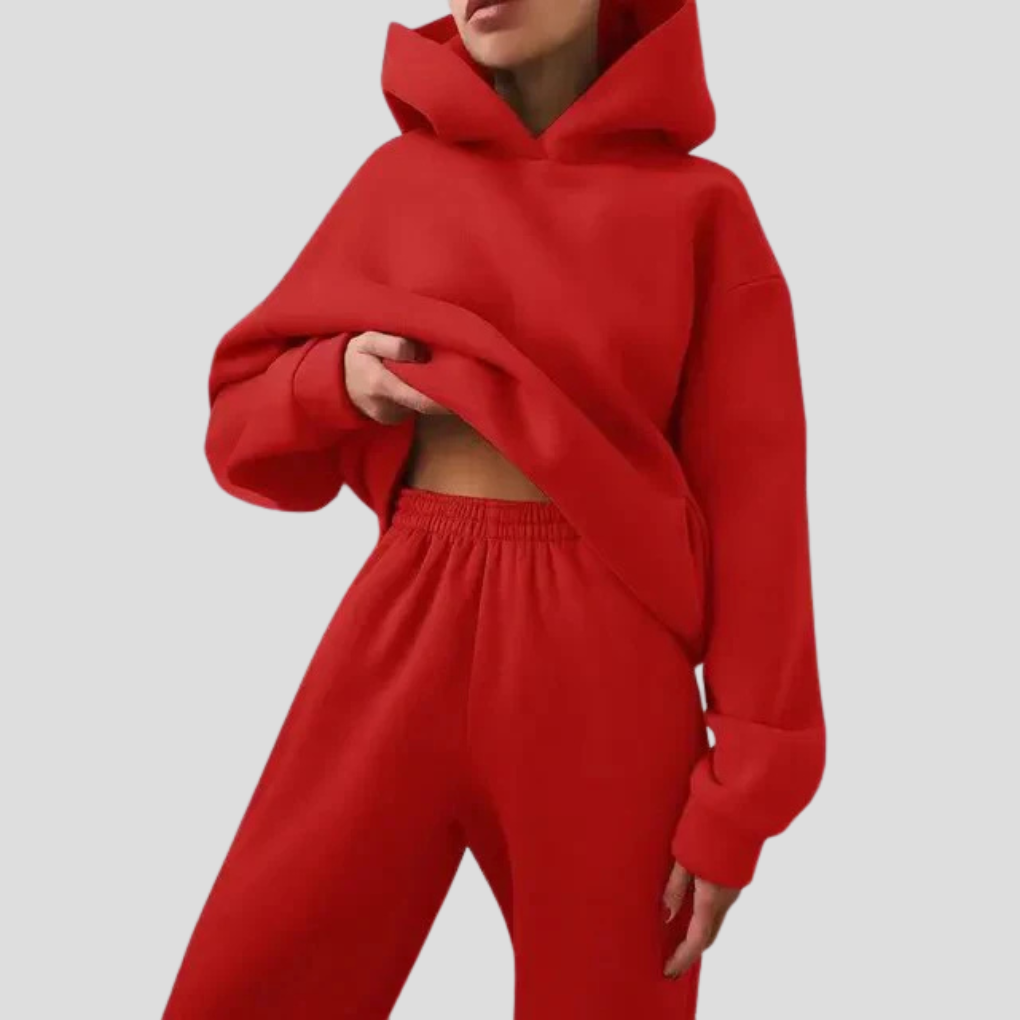Women's Hoodie and Jogger Set Relaxed Lounge Wear – Casual, Everyday