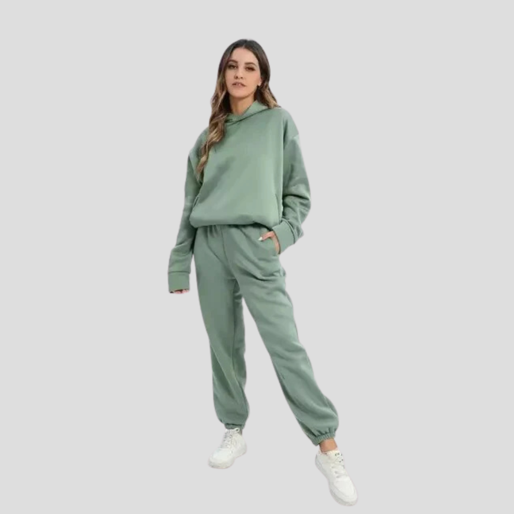 Women's Hoodie and Jogger Set Relaxed Lounge Wear – Casual, Everyday