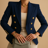 Women's Long Elegant Blazer | Tailored Fit, Lightweight Fabric, Perfect for Office or Evening Wear