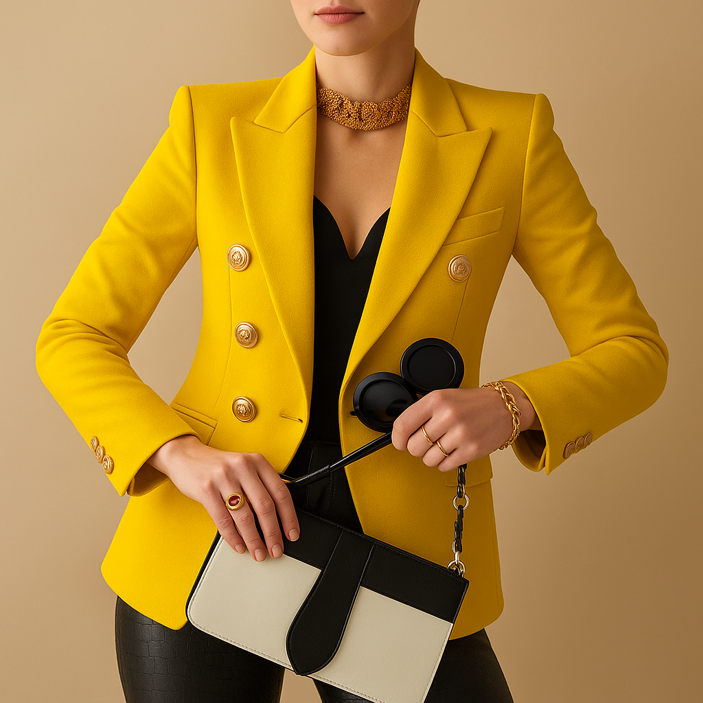 Women's Long Elegant Blazer | Tailored Fit, Lightweight Fabric, Perfect for Office or Evening Wear