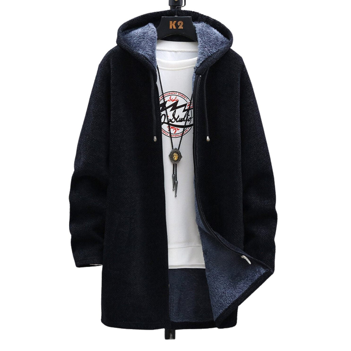 Women's Longline Zip Hoodie – Casual, Everyday Wear