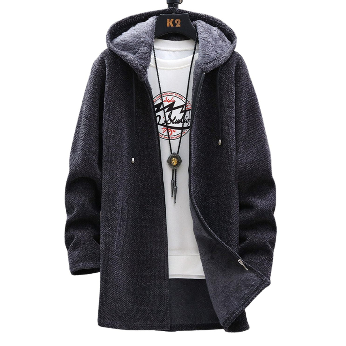 Women's Longline Zip Hoodie – Casual, Everyday Wear