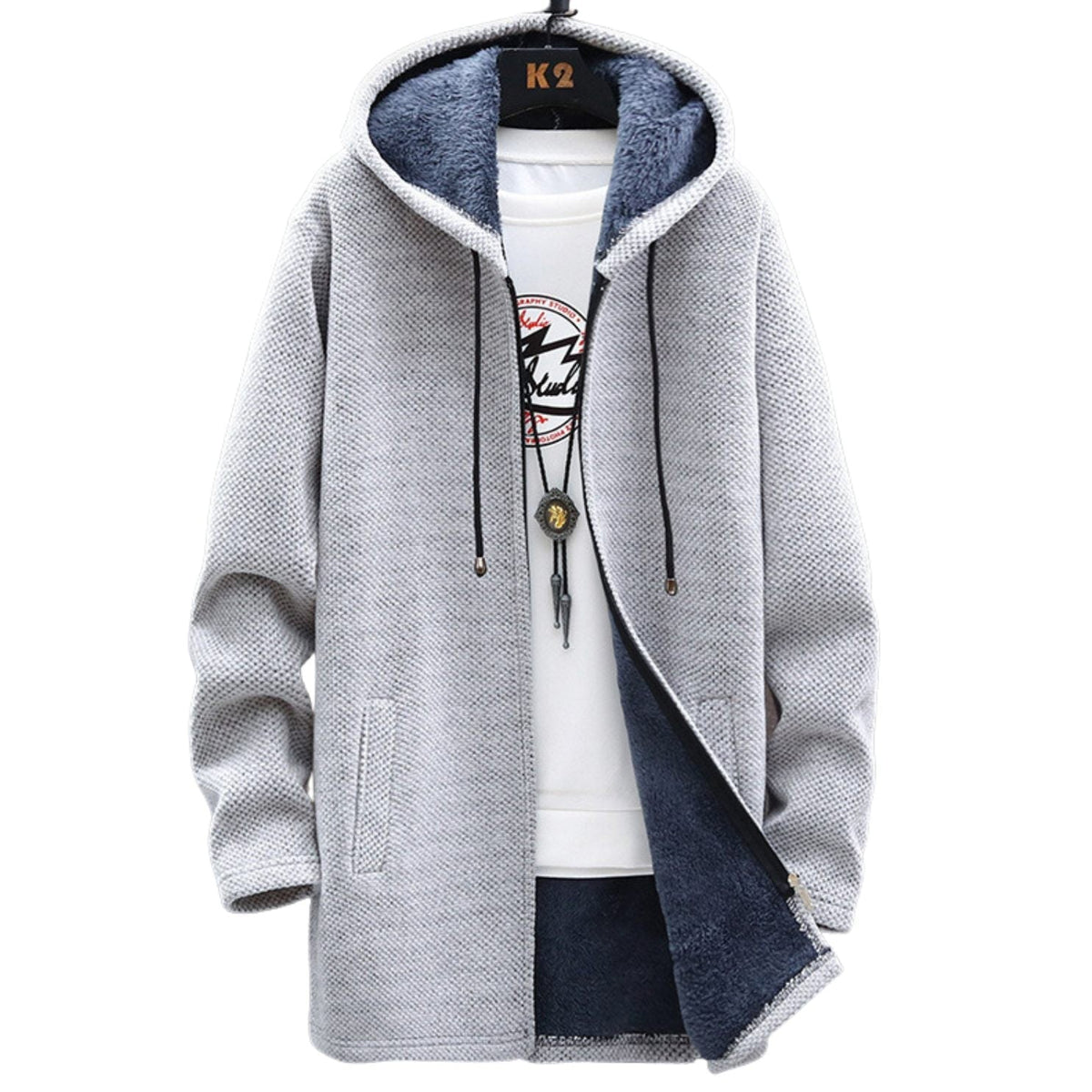 Women's Longline Zip Hoodie – Casual, Everyday Wear