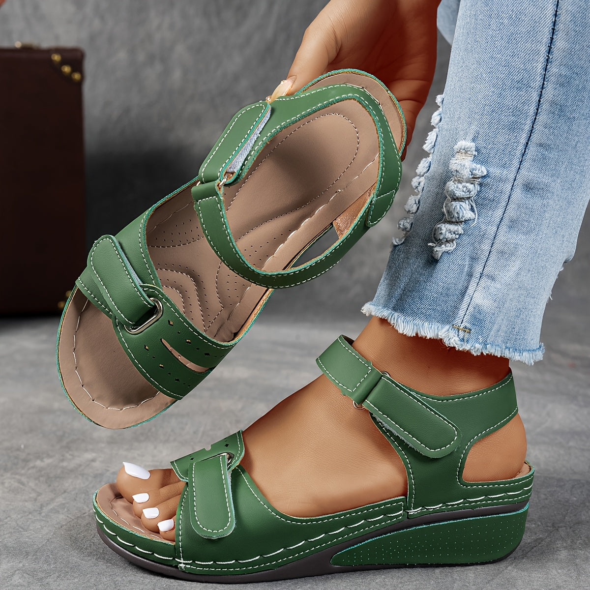 Women's Orthopedic Comfort Sandals with Adjustable Straps – Casual, Everyday Wear