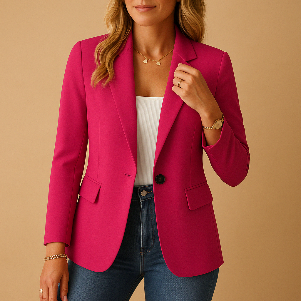 Women's Tailored Stretch Blazer | Versatile Office Wear | Comfortable Fit | Classic Design