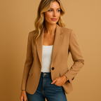 Women's Tailored Stretch Blazer | Versatile Office Wear | Comfortable Fit | Classic Design