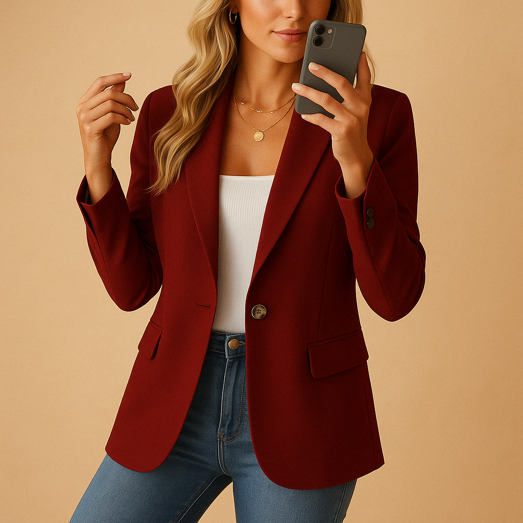 Women's Tailored Stretch Blazer | Versatile Office Wear | Comfortable Fit | Classic Design