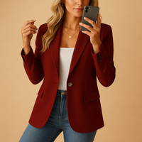Women's Tailored Stretch Blazer | Versatile Office Wear | Comfortable Fit | Classic Design