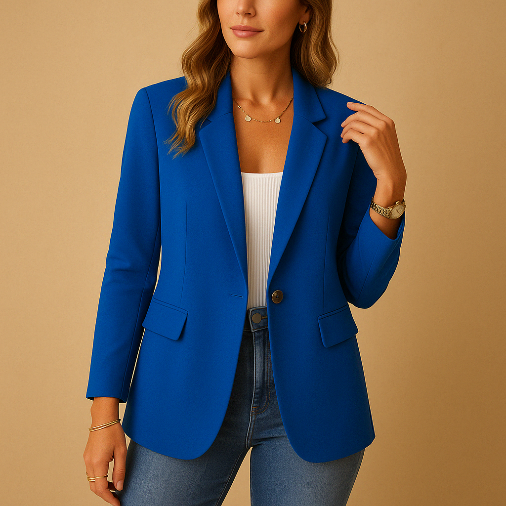 Women's Tailored Stretch Blazer | Versatile Office Wear | Comfortable Fit | Classic Design