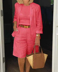 Women's Two-Piece Suit Set - Stylish Formal Attire for Office or Events