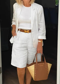 Women's Two-Piece Suit Set - Stylish Formal Attire for Office or Events