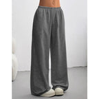 Women's Wide Leg Jogger Trousers - Casual Comfort, Soft Fabric for Everyday Wear