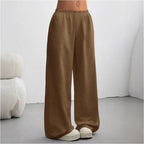 Women's Wide Leg Jogger Trousers - Casual Comfort, Soft Fabric for Everyday Wear