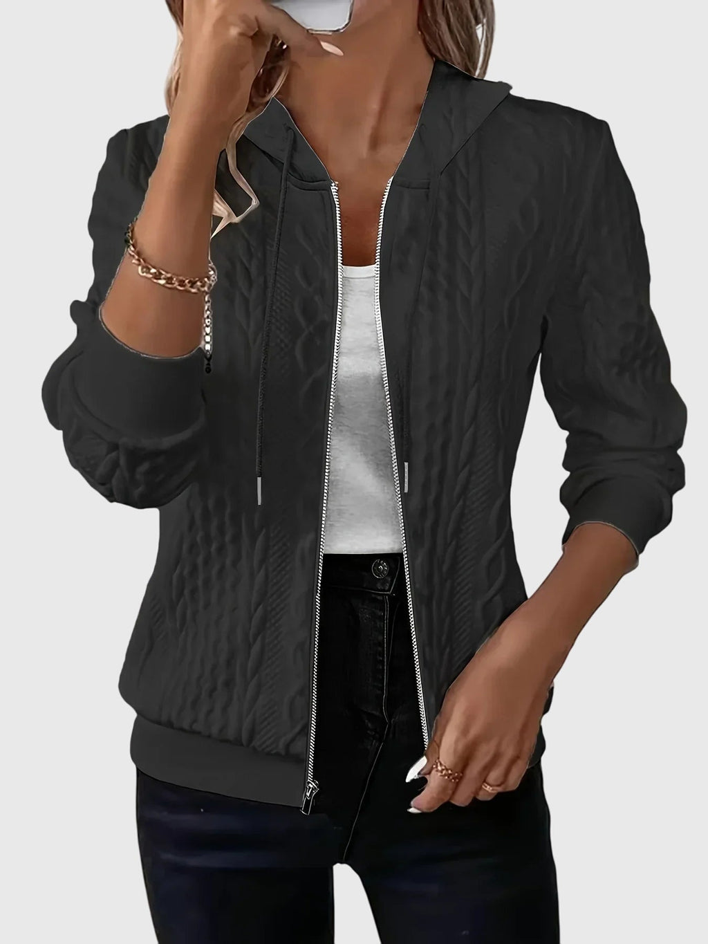 Women's Zipper Hoodie – Casual, Everyday Wear