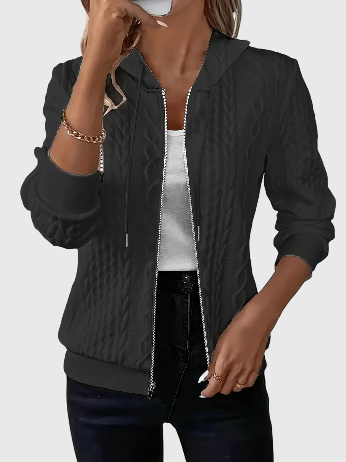 Women's Zipper Hoodie – Casual, Everyday Wear