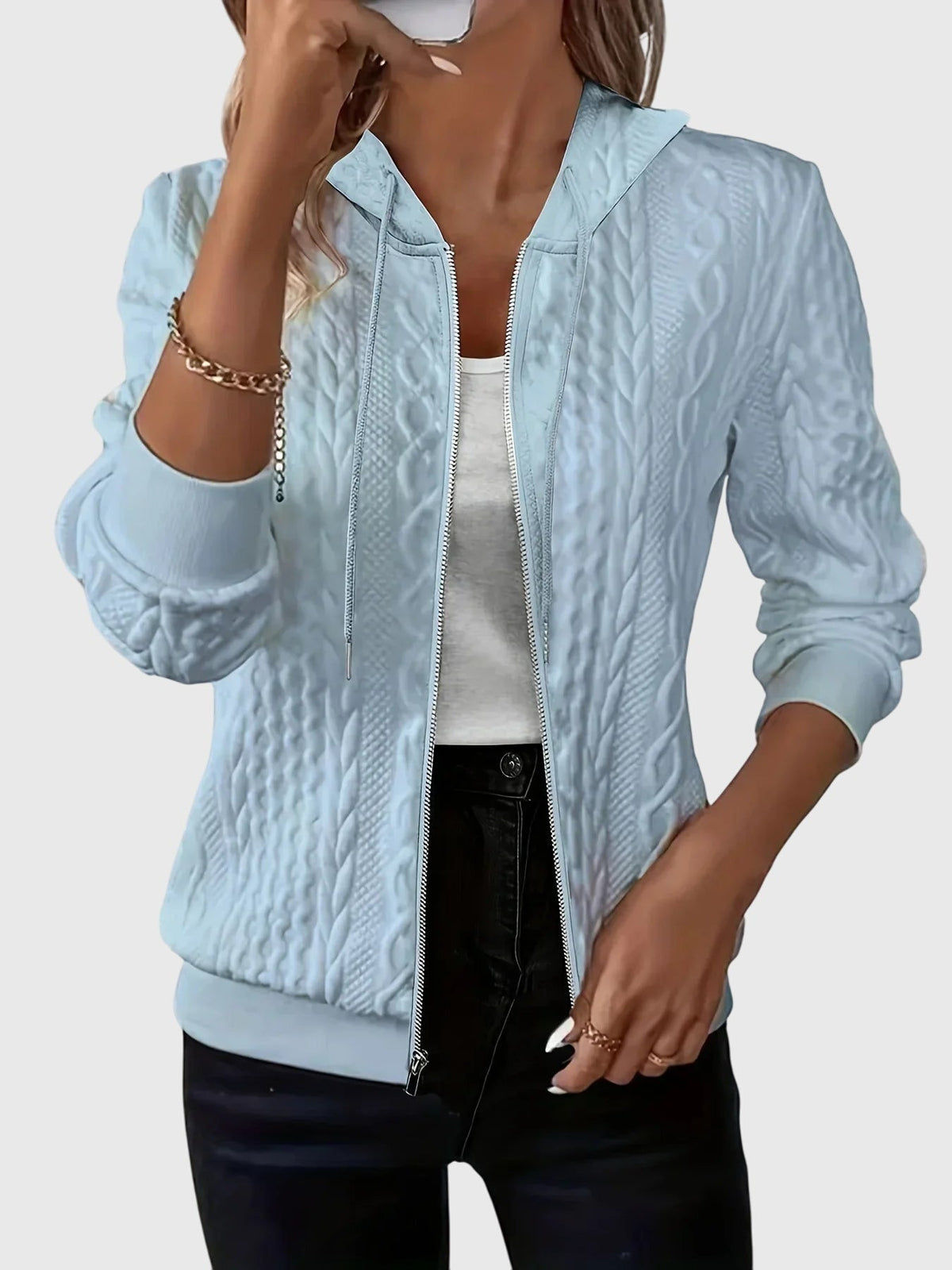 Women's Zipper Hoodie – Casual, Everyday Wear