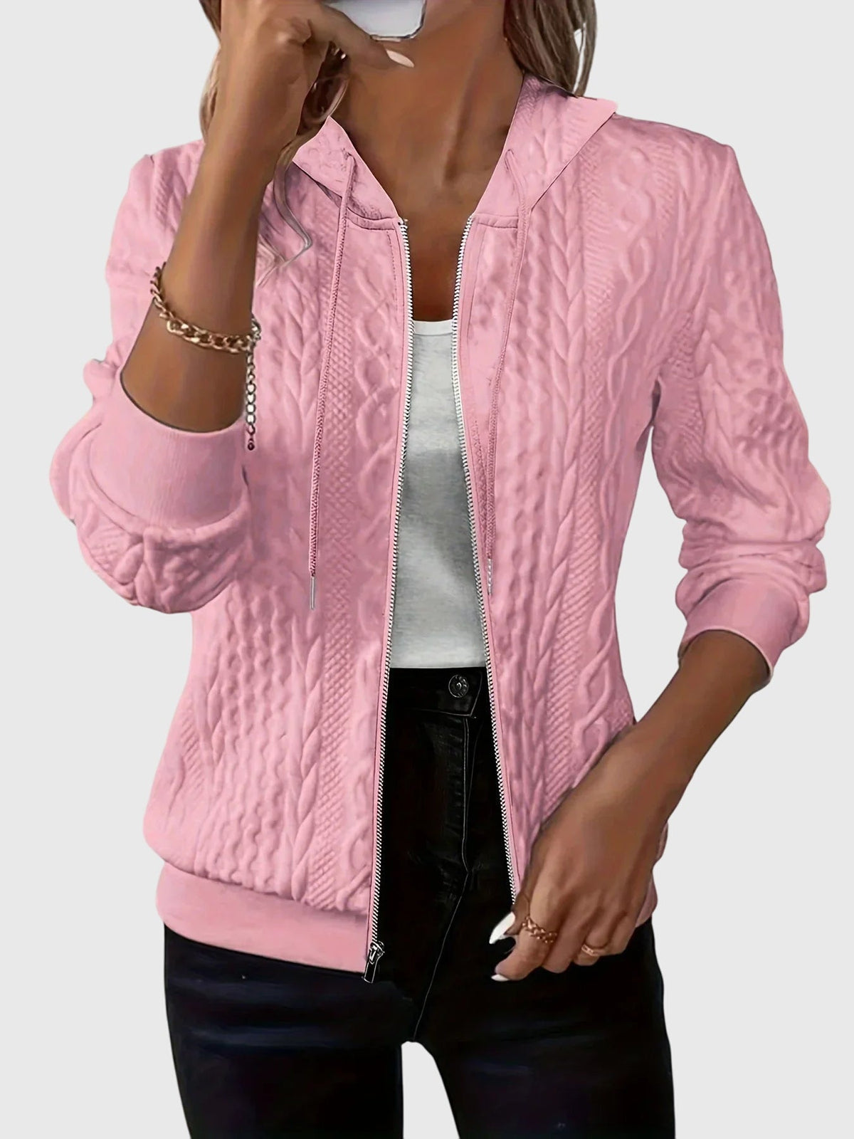 Women's Zipper Hoodie – Casual, Everyday Wear