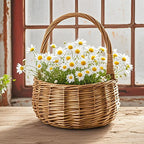 Woven Basket with Practical Handle – Storage, Decoration