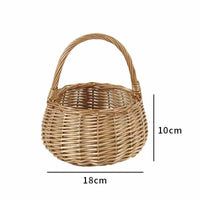 Woven Basket with Practical Handle – Storage, Decoration