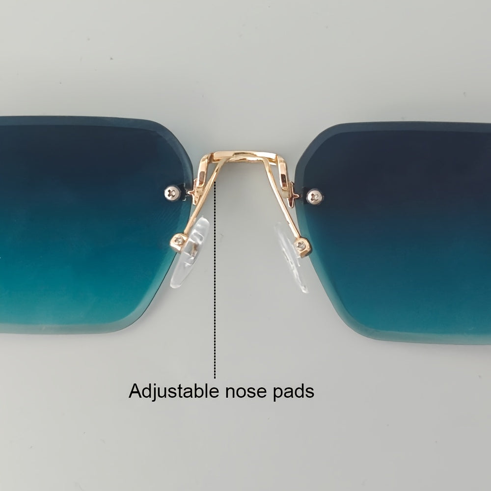 Rimless Square Glasses for Men – Stylish Comfort, Everyday Wear
