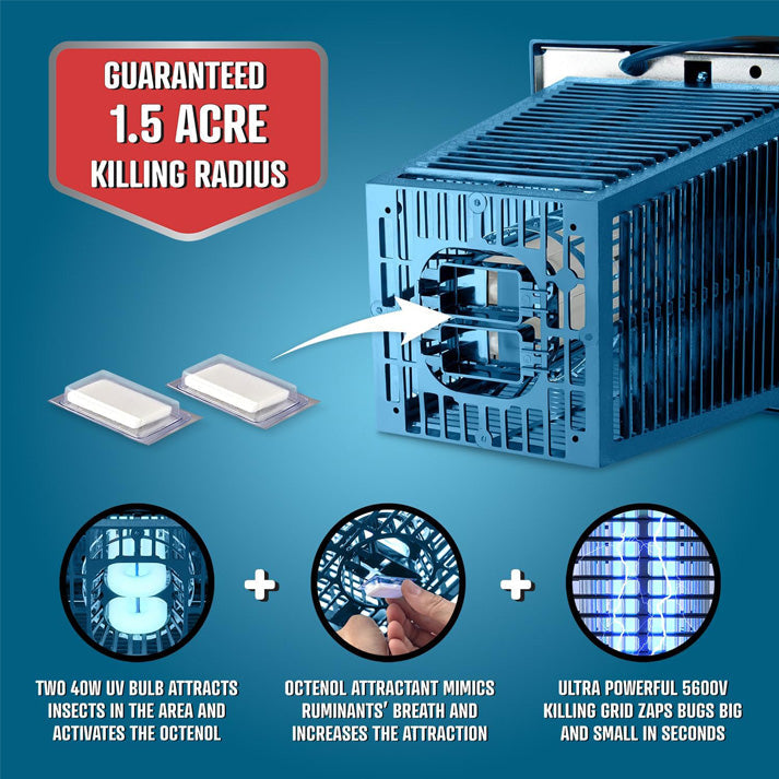Flowtron Electric Bug Zapper 80W – Outdoor Pest Control, Garden Protection
