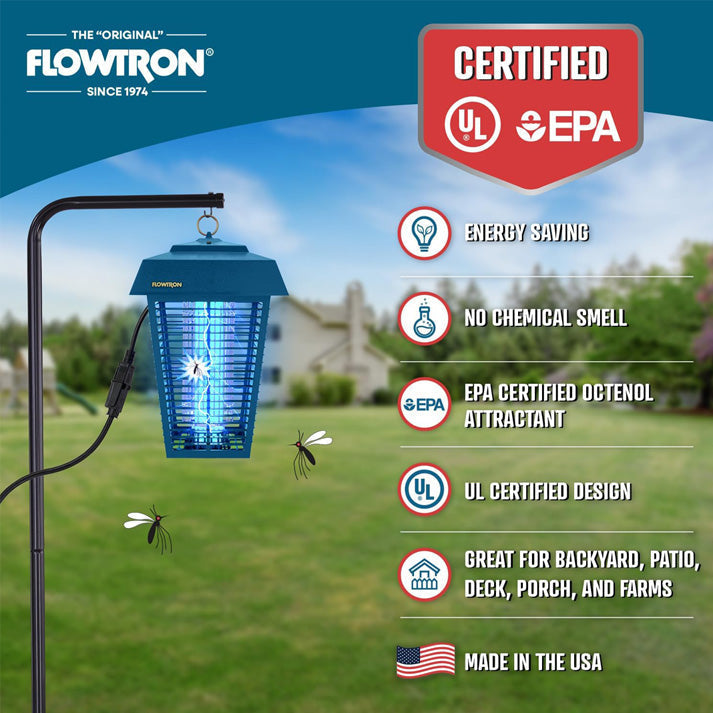 Flowtron Electric Bug Zapper 80W – Outdoor Pest Control, Garden Protection