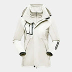 3-in-1 Ski Jacket Women's Hooded Black Waterproof Fleece – Winter Sports, Outdoor Activities