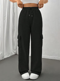 Cargo Sweatpants Women's Grey Relaxed Fit with Drawstring – Casual, Loungewear