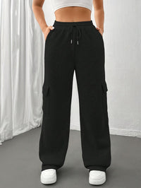 Cargo Sweatpants Women's Grey Relaxed Fit with Drawstring – Casual, Loungewear