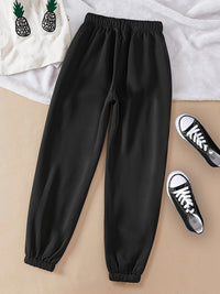 Gray Drawstring Joggers Women's Relaxed Fit Sweatpants with Pockets – Casual, Loungewear