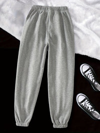 Gray Drawstring Joggers Women's Relaxed Fit Sweatpants with Pockets – Casual, Loungewear