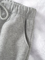 Gray Drawstring Joggers Women's Relaxed Fit Sweatpants with Pockets – Casual, Loungewear