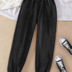 Gray Drawstring Joggers Women's Relaxed Fit Sweatpants with Pockets – Casual, Loungewear