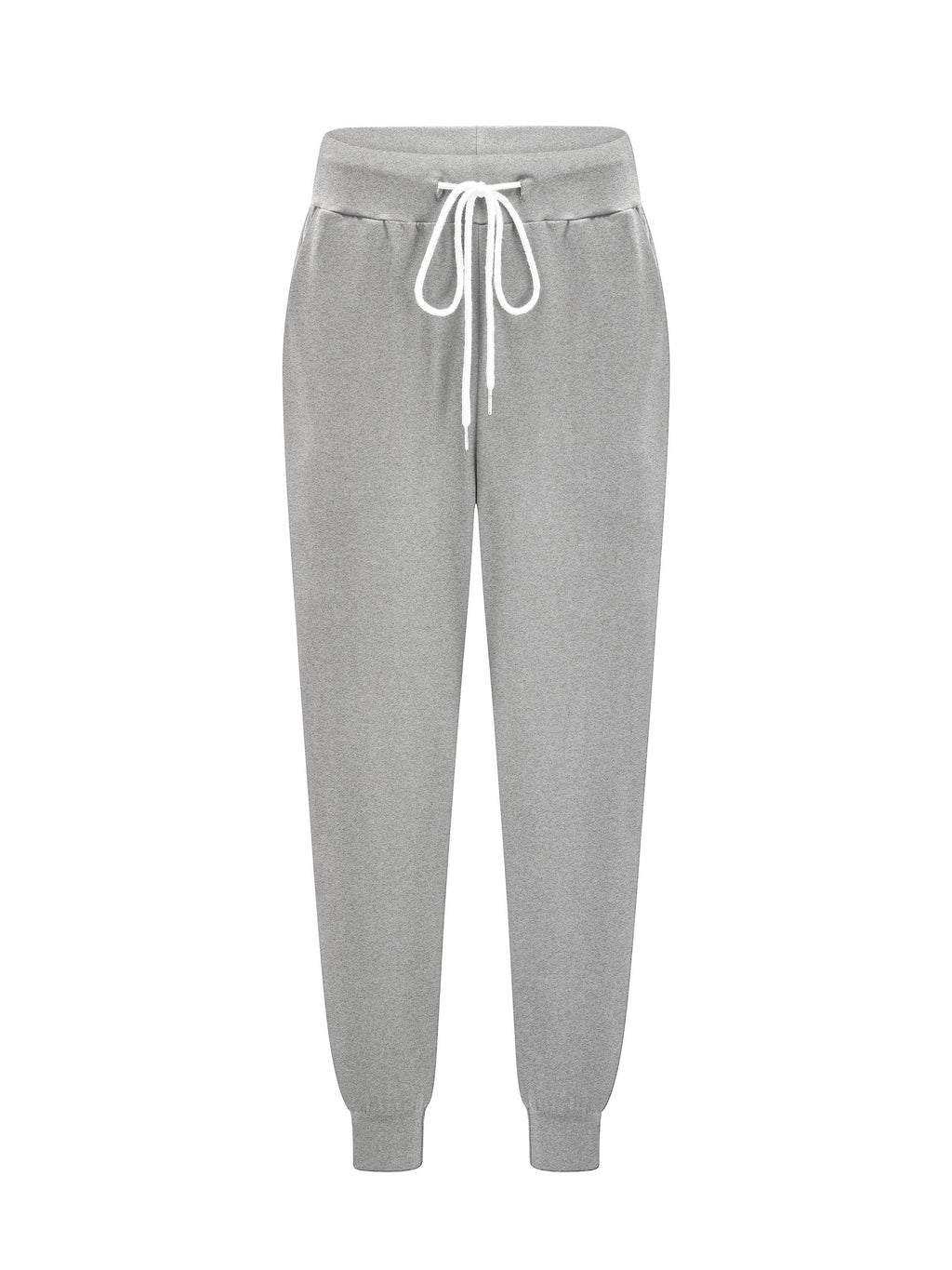 Women's Tapered Drawstring Joggers with Pockets, Yellow – Casual, Loungewear