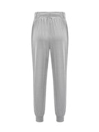 Women's Tapered Drawstring Joggers with Pockets, Yellow – Casual, Loungewear